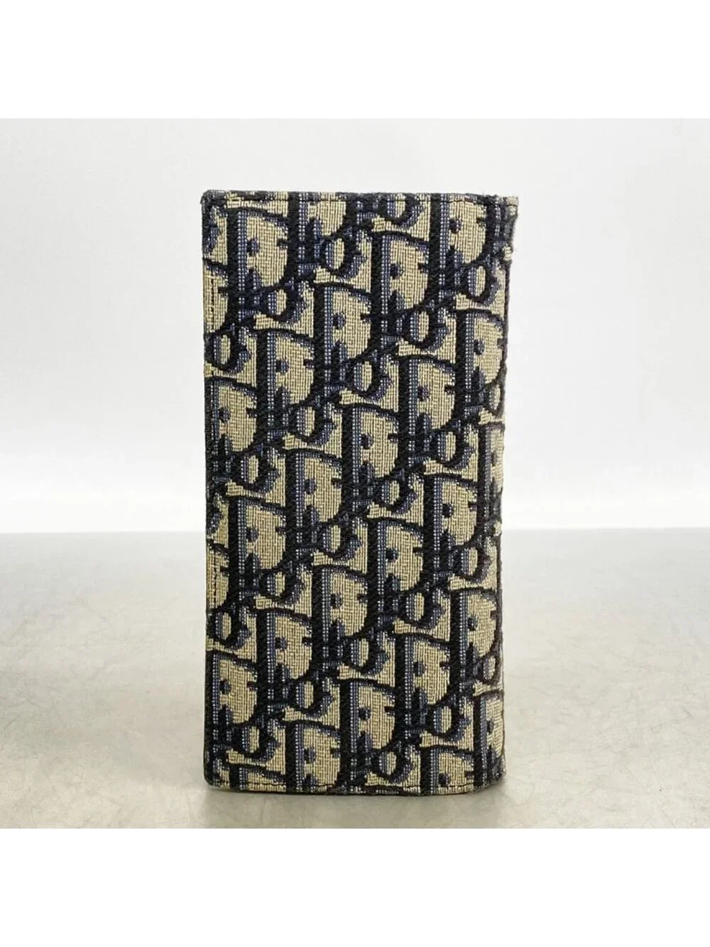 Dior Wallet Oblique Canvas Beige Black Silver